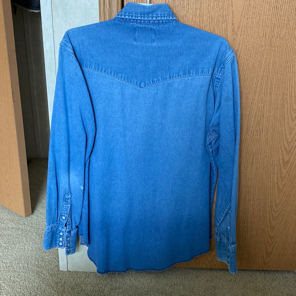 Mens Wrangler Denim Shirt